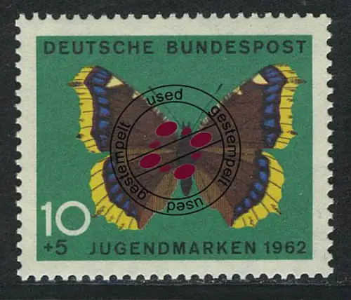 377 Jugend Schmetterlinge 10+5 Pf Trauermantel O