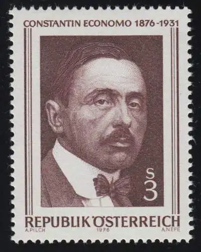 1518 100. Geburtstag, Constantin von Economo, Mediziner, 3 S, postfrisch **