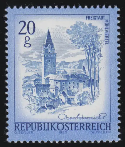 1649 Freitmarke: Belle Autriche, Bergfried Freistadt im Mühlviertel, 20 g **