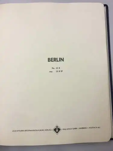 Berlin - 1959-1989 im Leuchtturm-Vordruckalbum komplett postfrisch **