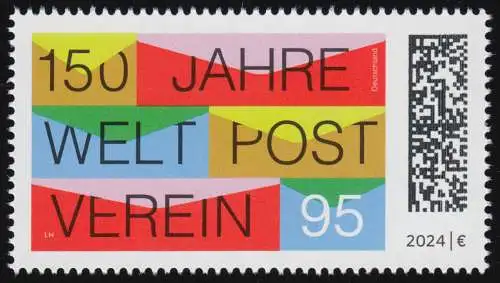 3857 Weltpostverein - 150 Jahre UPU, postfrisch **