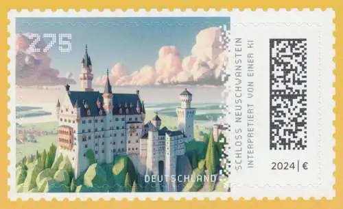 3860 Bâtiments historiques: Château de Neuschwanstein, ENTRES-POURSES, frais de port **