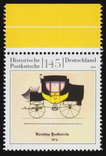 2806 Historische Postkutsche aus Bogen, postfrisch **