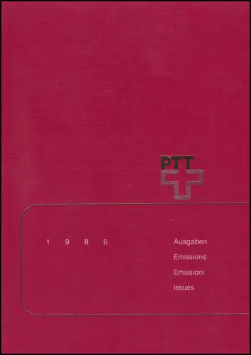 PTT-Jahrbuch Schweiz 1986, postfrisch **