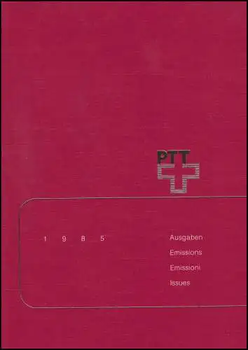 PTT-Jahrbuch Schweiz 1985, postfrisch **