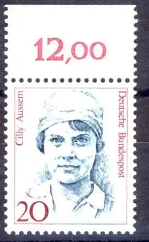 1365 Frauen 20 Pf Oberrand ** postfrisch