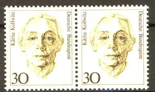 1488 Frauen Käthe Kollwitz 30 Pf waag. Paar ** postfrisch