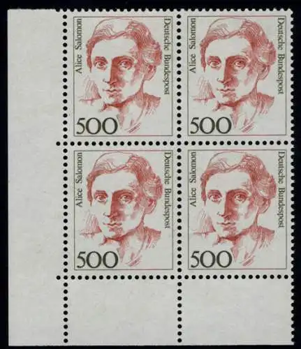 1397 Frauen Alice Salomon 500 Pf Eck-Vbl. ul ** postfrisch