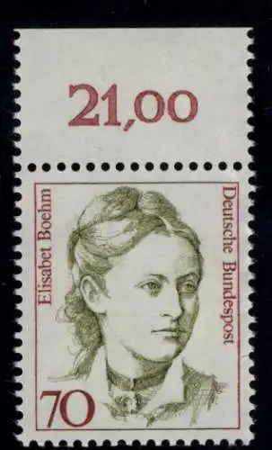 1489 Frauen Elisabet Boehm 70 Pf Oberrand ** postfrisch