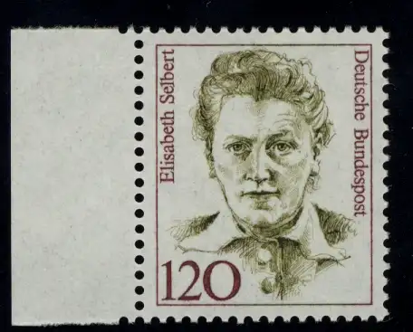 1338 Frauen Elisabeth Selbert 120 Pf Seitenrand li. ** postfrisch