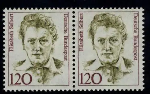 1338 Frauen Elisabeth Selbert 120 Pf waag. Paar ** postfrisch