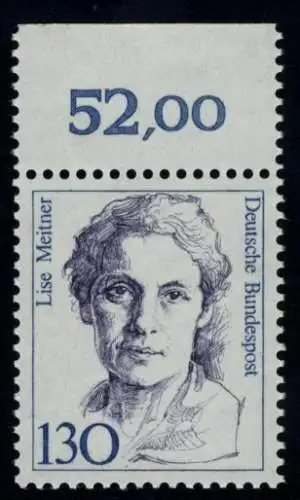 1366 Frauen Lise Meitner 130 Pf Oberrand ** postfrisch