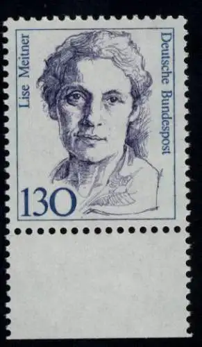 1366 Frauen Lise Meitner 130 Pf Unterrand ** postfrisch