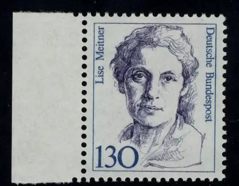 1366 Frauen Lise Meitner 130 Pf Seitenrand li. ** postfrisch