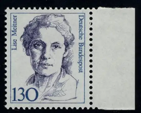 1366 Frauen Lise Meitner 130 Pf Seitenrand re. ** postfrisch