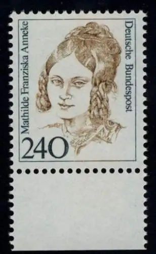 1392 Femmes Mathilde Franziska Anneke 240 Pf Sous-rand ** frais de port