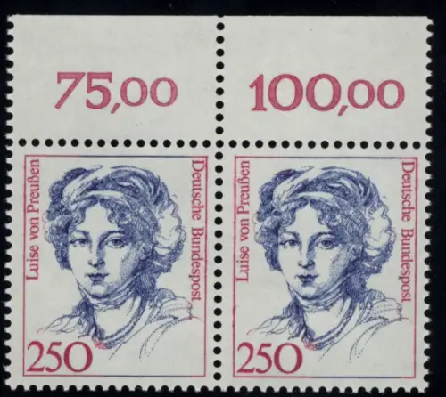 1428 Frauen Luise von Preußen 250 Pf Paar OR ** postfrisch