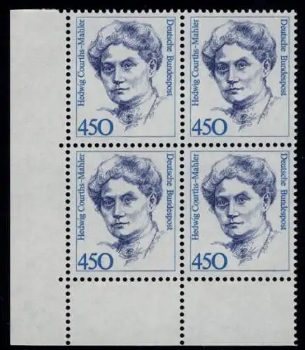 1614 Frauen Hedwig Courths-Mahler 450 Pf Eck-Vbl. ul ** postfrisch