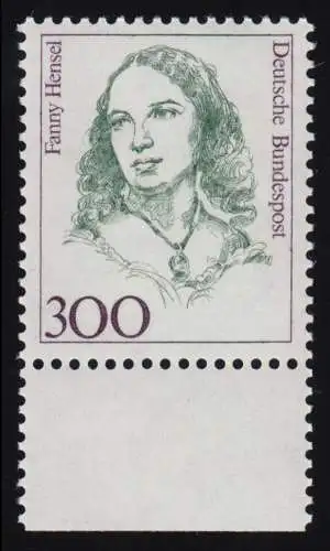 1433 Femmes Fanny Hensel 300 Pf Sous-rand ** post-fraîchissement