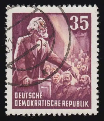 350 YII Karl Marx 35 Pf Wz.2 YII O