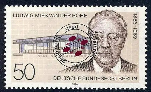 753 Ludwig Mies van der Rohe, gestempelt O