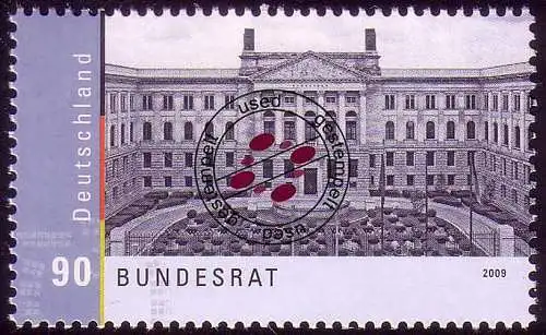 2758 Bundesrat aus Block 76, gestempelt O