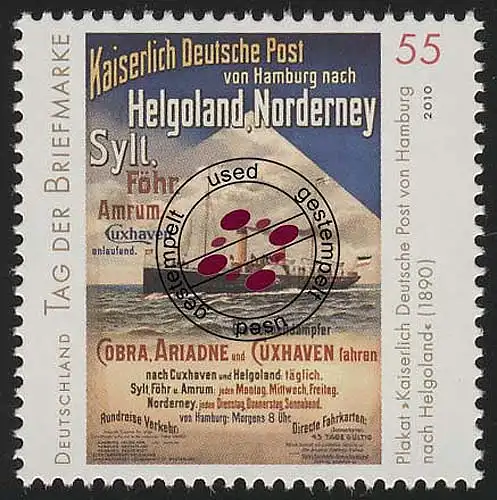 2819 Tag der Briefmarke 2010 - Postplakat, gestempelt O