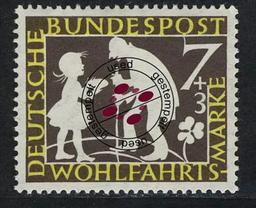 322 Wohlfahrt Brüder Grimm 7+3 Pf Sterntaler O