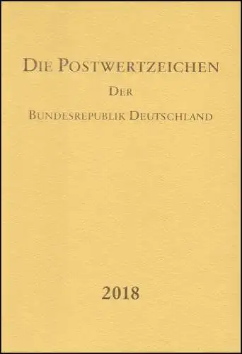 Jahrbuch Bund 2018, postfrisch komplett - wie von der Post verausgabt