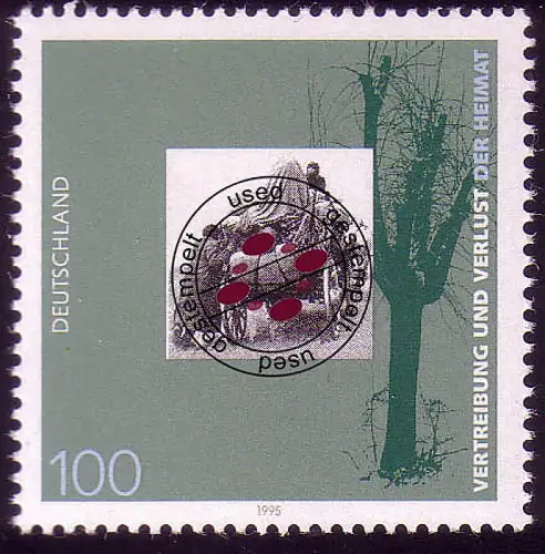1795 aus Block 2. Weltkrieg Heimatvertriebene, gestempelt O
