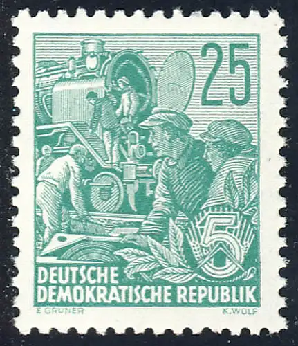 415 Fünfjahrplan Buchdruck 25 Pf, postfrisch **