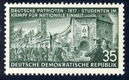 402 Studenten Demonstration auf der Wartburg 35 Pf, postfrisch
