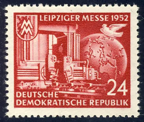 315 XII Leipziger Herbstmesse 24 Pf Wz.2 XII, postfrisch **