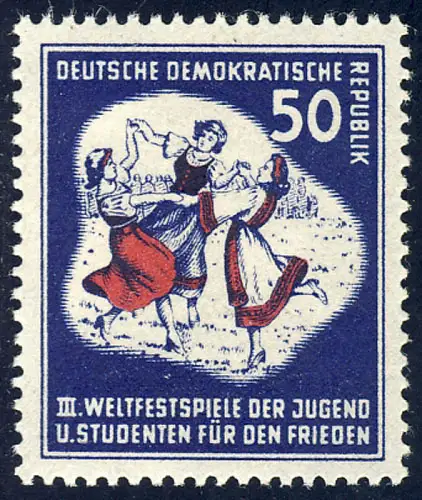 292 Weltfestspiele der Jugend und Studenten 50 Pf, postfrisch **