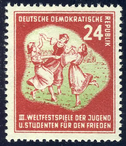 290 Weltfestspiele der Jugend und Studenten 24 Pf, postfrisch **