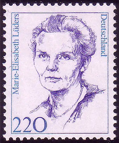 1940 Frauen 220 Pf Marie-Elisabeth Lüders, postfrisch **