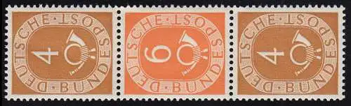 S2 Zusammendruck Posthorn, postfrisch ** / MNH