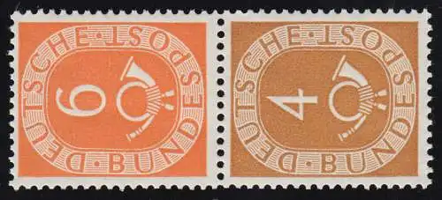 S3 Zusammendruck Posthorn, postfrisch ** / MNH