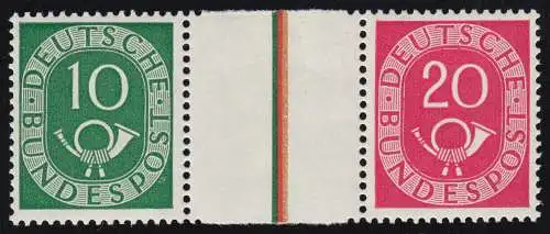 WZ1 Zusammendruck Posthorn, postfrisch ** / MNH