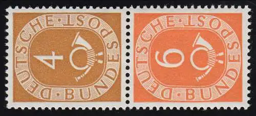 S1 Zusammendruck Posthorn, postfrisch ** / MNH