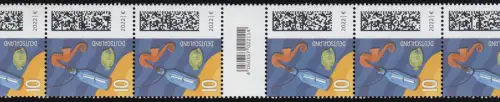 3723AI Flaschenpost 10 Cent aus 200er, 11er Rollenende mit 3 kleinen CF **