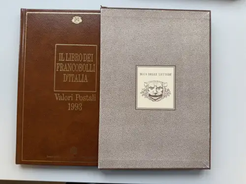 Italien amtliches Jahrbuch 1993 mit Marken in Klemmtaschen, postfrisch ** / MNH