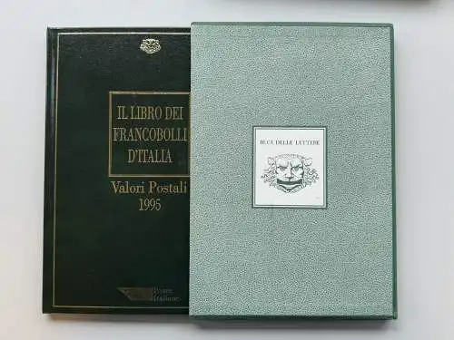 Italien amtliches Jahrbuch 1995 mit Marken in Klemmtaschen, postfrisch ** / MNH