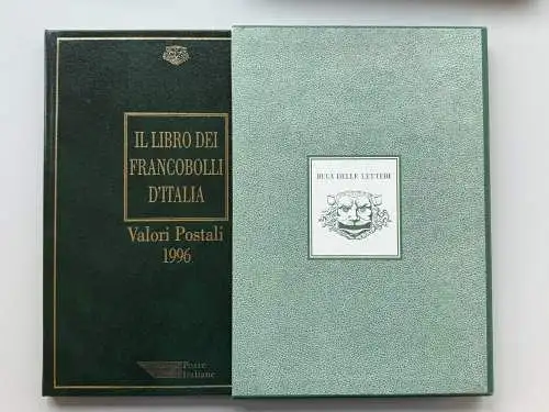 Italien amtliches Jahrbuch 1996 mit Marken in Klemmtaschen, postfrisch ** / MNH