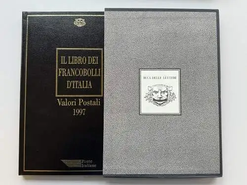 Italien amtliches Jahrbuch 1997 mit Marken in Klemmtaschen, postfrisch ** / MNH