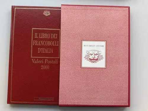 Italien amtliches Jahrbuch 2000 mit Marken in Klemmtaschen, postfrisch ** / MNH