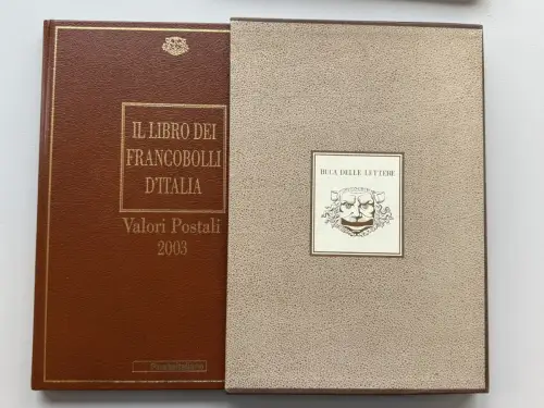 Italien amtliches Jahrbuch 2003 mit Marken in Klemmtaschen, postfrisch ** / MNH