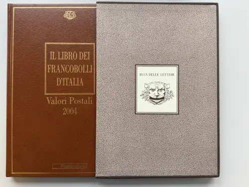 Italien amtliches Jahrbuch 2004 mit Marken in Klemmtaschen, postfrisch ** / MNH