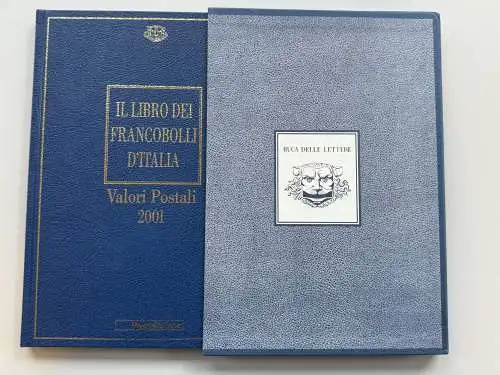 Italien amtliches Jahrbuch 2001 mit Marken in Klemmtaschen, postfrisch ** / MNH