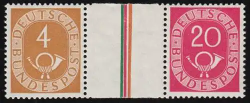 WZ3 Zusammendruck Posthorn, postfrisch ** / MNH